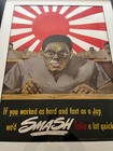 Framed Ww2 Poster World War Ii Propaganda Japanese Workers Pittsburgh 1943 Wwii