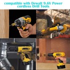 2pack 9 6v Replacement For Dewalt 9 6 Volt Battery Dw9062 Dw9061 De9036 De9062