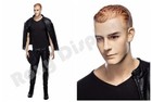 Realistic Male Mannequin With Molded Hair  mz-wen5