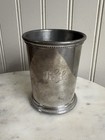 Vintage Salisbury Pewter   s Mississippi Julep Cup Monogrammed Rgl 5-24-01 Vtg Mcm