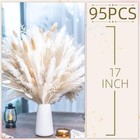 95 Pcs Natural Pampas Grass Bouquet Dried Decor