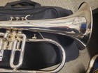 Getzen Eterna 895s Silver Bb Flugelhorn--protec Case  Just Serviced  Gorgeous 