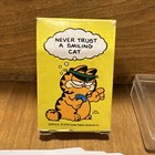 Vintage Garfield Mini Playing Cards Complete Deck Dakin Plastic Container Odie