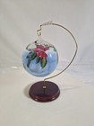 Tea Light Holder Glass Ball Floral Hand Painted Hanging  W  Stand 7 