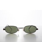 Black Rectangular 90s Vintage Sunglass - Carson
