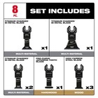 Milwaukee Oscillating Multi-tool Blade Kit  8-piece 