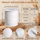 Candle Wicks 1 Roll 200feet 61m  Cotton Candle Braided Wicks Diy Natural Cand   