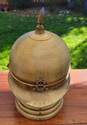 Vintage Pith Helmet Scotch gin Decanter Set W Shot Glasses  Lucky Gold