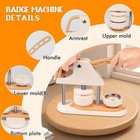 58mm Button Maker Machine 2 25  Badge Press Rotating Base No Assembly 100pcs Kit