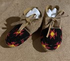 Beautiful Native American Lakota Sioux Beaded Baby Moccasins 