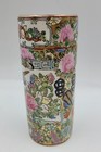 Chinese Famille Rose Brush Pot Vase Vintage 6 