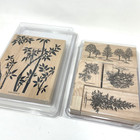 Vintage   Modern Wood Rubber Stamp Lot Of 55 Stamps Inkadinkado Stampin Up More