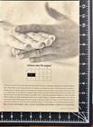 Litton Systems Data Systems Div Rock Paper Scissors Game Vintage Print Ad 1962