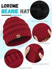 Winter Beanie Scarf   Gloves Set  Warm Fleece Knit  Gloves  Unisex Adult