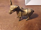 Antique Vintage Cast Iron Donkey Still Penny Coin Bank