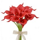 Calla Lily Bridal Wedding Festival Decor Bouquet Real Touch Latex Flower Bouq   
