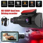 3in Dual Lens Dash Cam 1080p Car Dvr Camera Hidden Video Recorder Night Vision