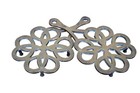 2 Antique Reticulated Brass Fireplace Flower Trivets Pot Stands 10 