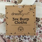 New Baby Burp Cloths Set Of 3 Over Shoulder Floral Solid Theme   Dreamgro