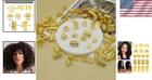 100 Pcs Gold Hair Jewelry Rings For Braids   Dreadlocks - Elevate Your Style
