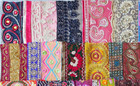 Very Rare Lot Antique Vintage Sari Lace Edging Ribbon 20 Pcs Embroidered Ds115