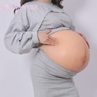 Roanyer Silicone Fake Belly Twins Pregnant Belly With Stretch Marks For Cosplay