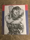 Wonder Woman 8   x10    Original Artwork Pencil Drawing Sketch Not A Copy Exc  Cond 