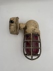 Vintage Crouse-hinds Industrial Explosion Proof Light W Red Glass Lens