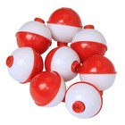 Fishing Bobbers Snap On Red White Hard Abs Push Button Round Float 8 Sizes