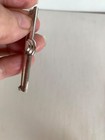 New Modern Sleek Smooth Silver Tone Tie Bar Clip Tie Tack  Neck Tie Collar Bar