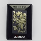 Zippo Joker Black Matte Design 29632 Double Torch Butane Lighter Gift Set