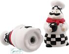 Chef Salt And Pepper Shakers Set Ceramic Kitchen D  cor