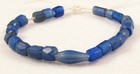 22 Old Bohemian Small Russian Blue Faceted Glass Trade Beads 4 To 5 Mm Diameter
