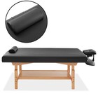 Professional Stationary Massage Table With Headrest  Face Cradle And Bolster
