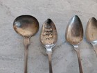 Mixed Lot Of 7  Antique Coin Silver Spoons 106 Grams Mixed Makers
