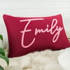 Baby Name Punch Needle Pillow  Custom Nursery Decor  Newborn Personalized Gift