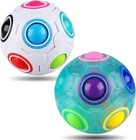 Rainbow Puzzle Ball  Brain Teasers Fidget Toys For Kids 3-10   3x3x3 Cube