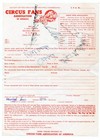 Vtg - Circus Fans Association Application Signed By The Flying Wallendas - Aafi