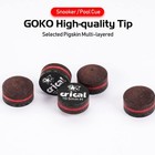 Crical 5-piece Pool Cue Tips  5 Layer Billiard Cue Tips Soft Medium Hard   11mm
