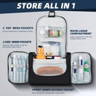 Large Hanging Toiletry Bag  Dopp Kit  Makeup Organizer For Travel-black