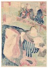 Two Sides Of An Easy Woman  original Japanese Shunga Erotic Woodblock Print 