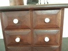 Early 19c  Antique Walnut Six Drawer Apothecary Spice Chest Cabinet aafa