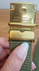 Boy Scout Belt   Brass Buckle Olive Green Webbing 32 25  Long