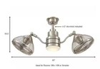 Hdc Pendersen 42 In  Integrated Led Indoor outdoor Brushed Nickel Ceiling Fan