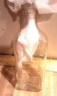 Antique Lyric Clear Glass Apothecary Medicine Pharmacy Bottle W measurements