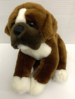 Animal Alley  Boxer  Plush Dog   Brown   White   Stuffed Puppy   Toys R Us   12 