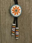 Traditional Native American Hand-beaded Bolo Tie