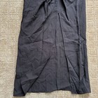 H m Midi Maxi Skirt Women s 6 Black High Waisted Twist Knot Slit Coverup Nwt