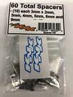 60 Piece Aluminum Spacer Variety Pack For Rc Crawlers Team Knk Knkspvar1