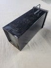 Antique Safety Deposit Bank Lock Box Safe Brass Hinged Door Iron Box